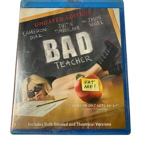* the Blu-ray cover for the 2011 comedy film Bad Teacher. The edition Unrated